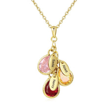 Lade das Bild in den Galerie-Viewer, LOANYA personalisierte Kette mit Geburtssteinen eConcept Store - Produkte für Dich 40 cm 1