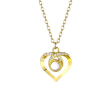 Lade das Bild in den Galerie-Viewer, LOANYA Personalisierte Fotoprojektionshalskette mit Zirkonia Necklaces Loanya Gold 40 cm
