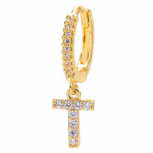 Lade das Bild in den Galerie-Viewer, LOANYA Ohrring mit Initiale Loanya T