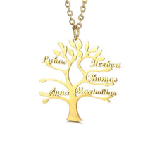 Lade das Bild in den Galerie-Viewer, Baum des Lebens Halskette Necklaces Loanya Gold 40 cm