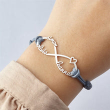 Lade das Bild in den Galerie-Viewer, LOANYA Armband mit Unendlichkeitszeichen Bracelet Loanya Silber Blau