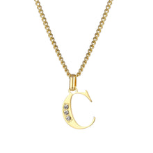 Lade das Bild in den Galerie-Viewer, LOANYA Buchstaben Kette mit Zirkoniasteinen Necklaces Loanya C 35