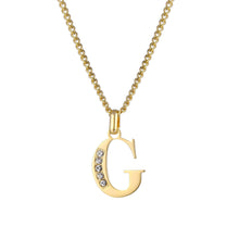 Lade das Bild in den Galerie-Viewer, LOANYA Buchstaben Kette mit Zirkoniasteinen Necklaces Loanya G 35