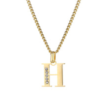 Lade das Bild in den Galerie-Viewer, LOANYA Buchstaben Kette mit Zirkoniasteinen Necklaces Loanya H 35