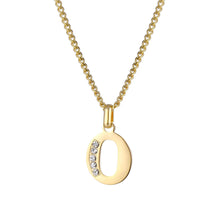 Lade das Bild in den Galerie-Viewer, LOANYA Buchstaben Kette mit Zirkoniasteinen Necklaces Loanya O 35