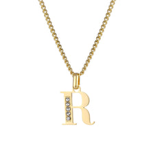 Lade das Bild in den Galerie-Viewer, LOANYA Buchstaben Kette mit Zirkoniasteinen Necklaces Loanya R 35