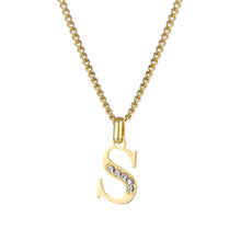 Lade das Bild in den Galerie-Viewer, LOANYA Buchstaben Kette mit Zirkoniasteinen Necklaces Loanya S 35