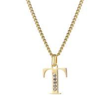 Lade das Bild in den Galerie-Viewer, LOANYA Buchstaben Kette mit Zirkoniasteinen Necklaces Loanya T 35