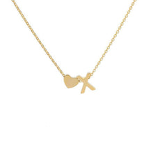 Lade das Bild in den Galerie-Viewer, LOANYA Halskette mit kleinem Herz und einem Buchstaben eConcept Store - Produkte für Dich Gold X