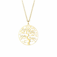 Lade das Bild in den Galerie-Viewer, LOANYA Lebensbaum Kette mit Gravur Loanya