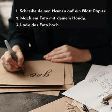 Lade das Bild in den Galerie-Viewer, LOANYA Namenskette aus deiner Handschrift Necklaces Loanya