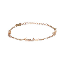 Lade das Bild in den Galerie-Viewer, LOANYA personalisierbares Armband mit 3 Namen Bracelets Loanya Roségold