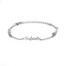 Lade das Bild in den Galerie-Viewer, LOANYA personalisierbares Armband mit 3 Namen Bracelets Loanya Silber