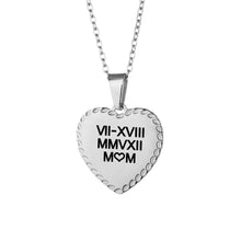 Lade das Bild in den Galerie-Viewer, LOANYA personalisierte Herzkette Loanya 40 cm Silber