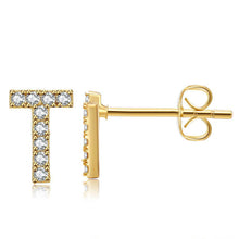 Lade das Bild in den Galerie-Viewer, LOANYA Zirkonia Ohrstecker mit Initiale Loanya
