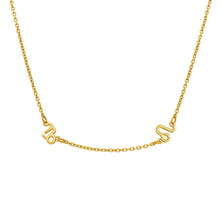 Lade das Bild in den Galerie-Viewer, LOANYA zwei Sternzeichen Halskette Necklaces Loanya Gold Halskette (40 - 45 cm)