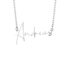 Lade das Bild in den Galerie-Viewer, Namenskette im Signaturstil Necklaces Loanya Silber 40 cm