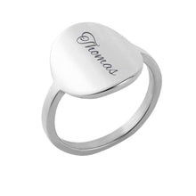 Lade das Bild in den Galerie-Viewer, Siegelring mit Namen Rings Loanya Silber 6