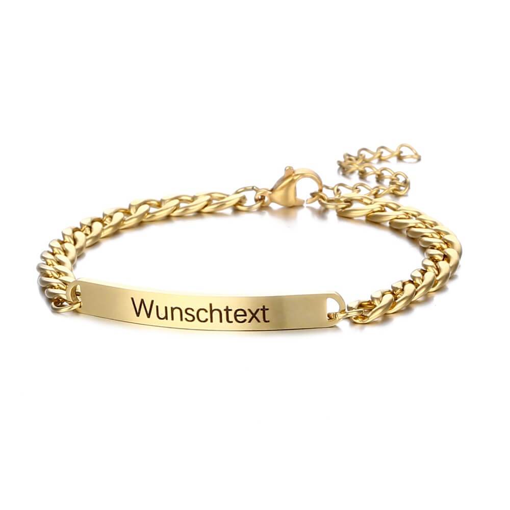LOANYA Pärchen-Armband mit individuellem Schriftzug eConcept Store - Produkte für Dich Gold Frau 