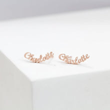 Lade das Bild in den Galerie-Viewer, LOANYA Ohrringe mit persönlicher Gravur eConcept Store - Produkte für Dich Roségold 
