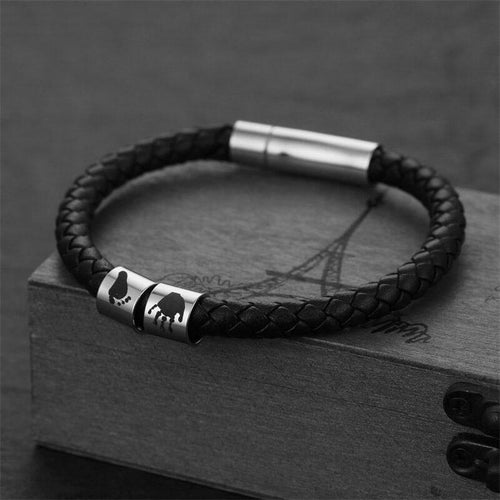 LOANYA personalisiertes Lederarmband mit Abdrücken eConcept Store - Produkte für Dich 