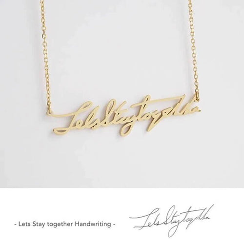 LOANYA Schmuck aus Deiner Handschrift eConcept Store - Produkte für Dich Gold Halskette 
