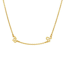 Lade das Bild in den Galerie-Viewer, LOANYA zwei Sternzeichen Halskette Necklaces Loanya Gold Halskette (40 - 45 cm) 
